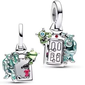 Sterling silver Monsters Inc charm dangle